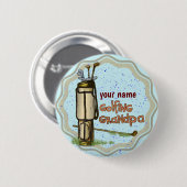 Schaltfläche "Golfend Opa Button" Button (Vorne & Hinten)