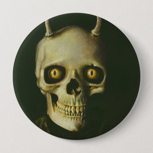 Schaltfläche "Gothic Devil Skull" Button (Vorderseite)