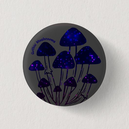 Schaltfläche "Gothic Mushrooms" Button (Vorderseite)