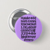 Schaltfläche "Gotische Buchstaben" Button (Vorne & Hinten)
