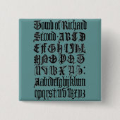 Schaltfläche "Gotische Buchstaben" Button (Vorderseite)