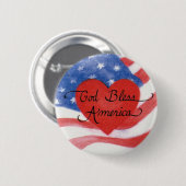 Schaltfläche "Gott segne Amerika" Button (Vorne & Hinten)