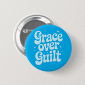 Schaltfläche "Grace Over Guilt Retro" Button (Vorne & Hinten)