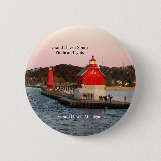 Schaltfläche "Grand Haven South Pierhead Lights" Button (Vorderseite)