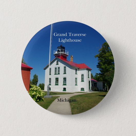 Schaltfläche "Grand Traverse Lighthouse" Button (Vorderseite)