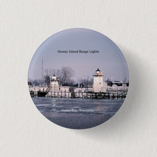 Schaltfläche "Grassy Island Range Lights" Button (Vorderseite)