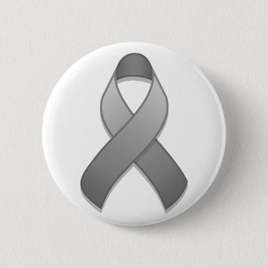 Schaltfläche "Grau Awareness Ribbon" Button (Vorderseite)