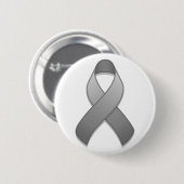 Schaltfläche "Grau Awareness Ribbon" Button (Vorne & Hinten)