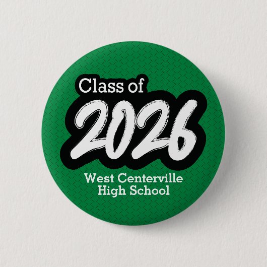 Schaltfläche "Green Bold Brush Class" (2026) Button (Vorderseite)