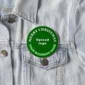 Schaltfläche "Green Christmas Business Round" Button (Beispiel)