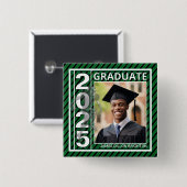 Schaltfläche "Green Foto Football Abschluss" Button (Vorne & Hinten)