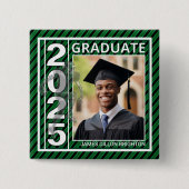 Schaltfläche "Green Foto Football Abschluss" Button (Vorderseite)