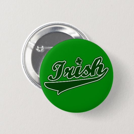 Schaltfläche "Green Irish Kleeblatt" Button (Vorne & Hinten)