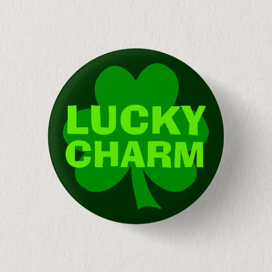 Schaltfläche "Green Lucky Charm" für das Kleeblatt Button (Vorderseite)