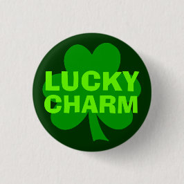 Schaltfläche "Green Lucky Charm" für das Kleeblatt Button