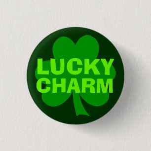 Schaltfläche "Green Lucky Charm" für das Kleeblatt Button