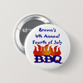 Schaltfläche "GRILLEN des personalisierten Amerika Button (Vorne & Hinten)