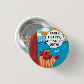 Schaltfläche "Groovy Bear Party" Button (Vorne & Hinten)