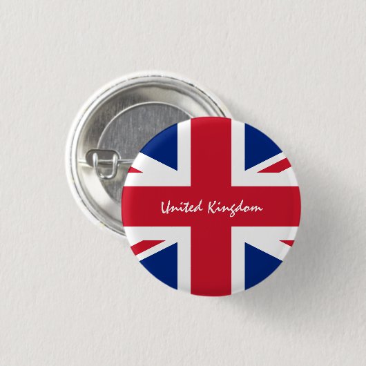 Schaltfläche Großbritannien, patriotische Britisch Button (Vorne & Hinten)