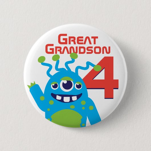 Schaltfläche "Großer Großer Großer Alien" Button (Vorderseite)