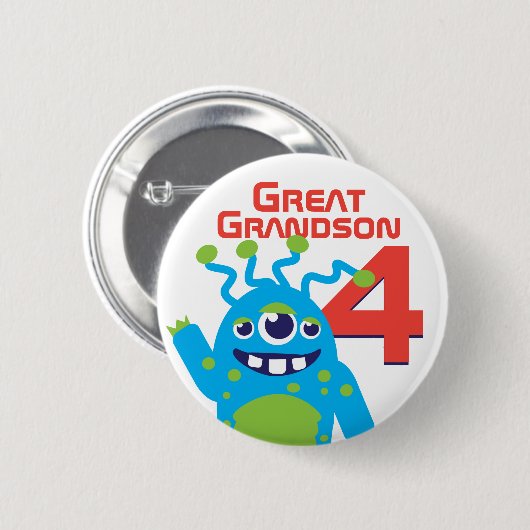 Schaltfläche "Großer Großer Großer Alien" Button (Vorne & Hinten)
