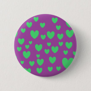 Schaltfläche "Grüne Herzen" Button