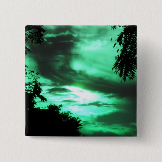 Schaltfläche "Grüner Clouded Sky" Button (Vorderseite)
