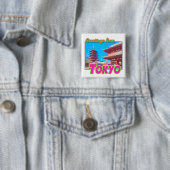 Schaltfläche "Grüße aus Tokio" Button (Beispiel)