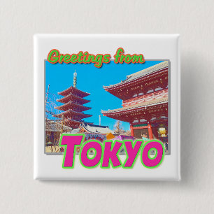 Schaltfläche "Grüße aus Tokio" Button