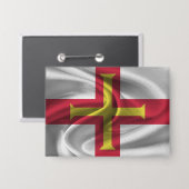 Schaltfläche "Guernsey Flag" Button (Vorderseite/Rückseite)