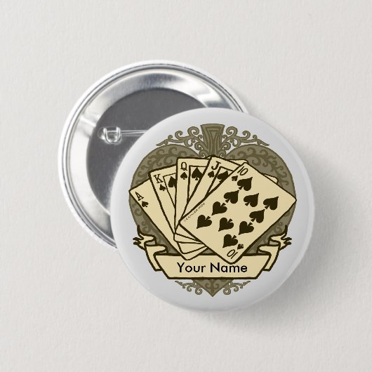 Schaltfläche "Gute Poker Hand" Button (Vorne & Hinten)
