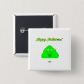 Schaltfläche Halloween Block 2 Inch Square Button (Vorne & Hinten)