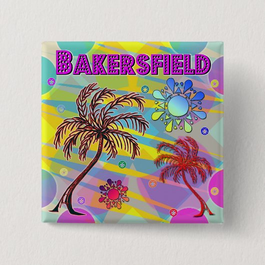 Schaltfläche "Happy and Hope" für Bakersfield Button (Vorderseite)