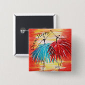 Schaltfläche "Happy auswählen" Button (Vorne & Hinten)