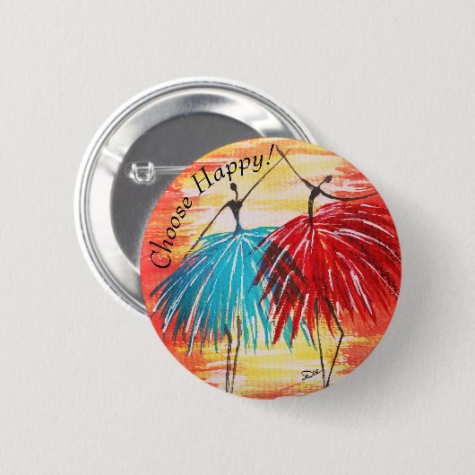 Schaltfläche "Happy auswählen" Button (Vorne & Hinten)