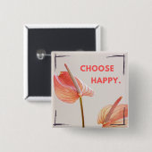 Schaltfläche "Happy auswählen" Button (Vorne & Hinten)