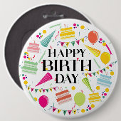 Schaltfläche "Happy Birthday Celebration" Button (Vorne & Hinten)