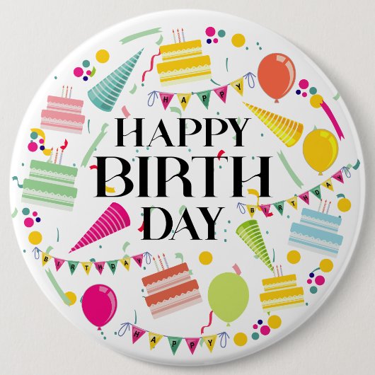 Schaltfläche "Happy Birthday Celebration" Button (Vorderseite)
