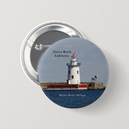 Schaltfläche "Harbour Beach Lighthouse" Button (Vorne & Hinten)