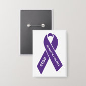 Schaltfläche "Häusliche Gewalt stoppen" Button (Vorderseite/Rückseite)