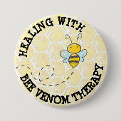 Schaltfläche "Heilung mit Bienenvenom-Therapie" Button (Vorderseite)