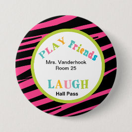 Schaltfläche "Helfer Halle Pass" der Tierdruckschu Button