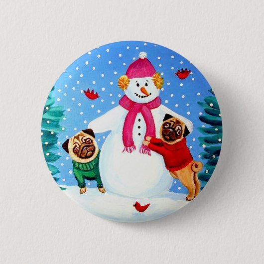 Schaltfläche "Helfer von Mops Frosty" Button (Vorderseite)