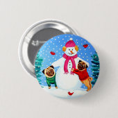 Schaltfläche "Helfer von Mops Frosty" Button (Vorne & Hinten)
