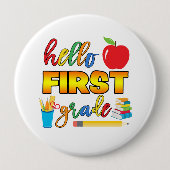 Schaltfläche "Hello First Grade" Button (Vorderseite)
