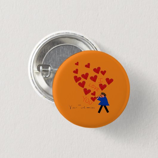 Schaltfläche Herz Button (Vorne & Hinten)