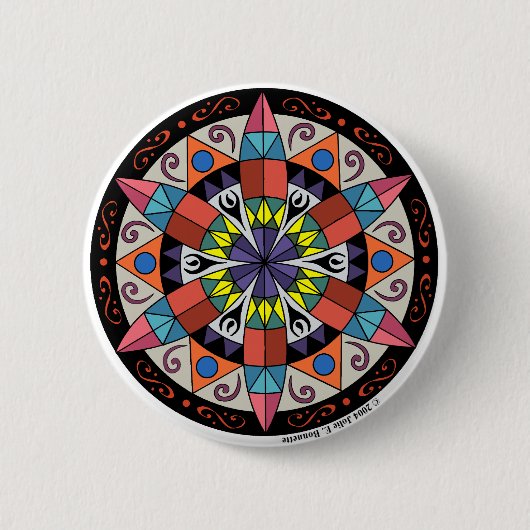 Schaltfläche "Hex Sign 1" Button (Vorderseite)