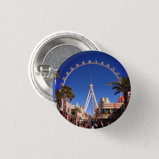 Schaltfläche "High Roller Ferris Wheel Las Vegas # Button (Vorne & Hinten)