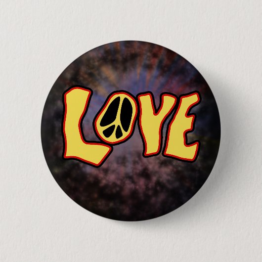Schaltfläche "Hippie-Liebe" Button (Vorderseite)