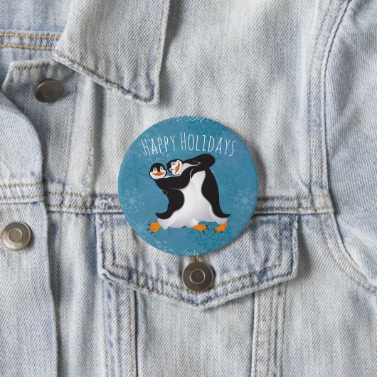 Schaltfläche "Holiday Dancing Penguins" Button (Beispiel)